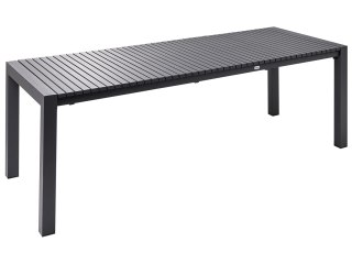 Stół ogrodowy rozkładany ARDESIO 160/220 cm 90 cm Metal Ciemnoszary