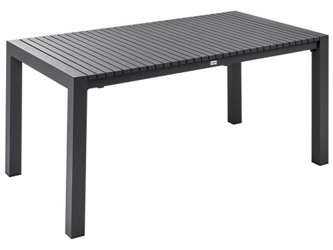 Stół ogrodowy rozkładany ARDESIO 160/220 cm 90 cm Metal Ciemnoszary
