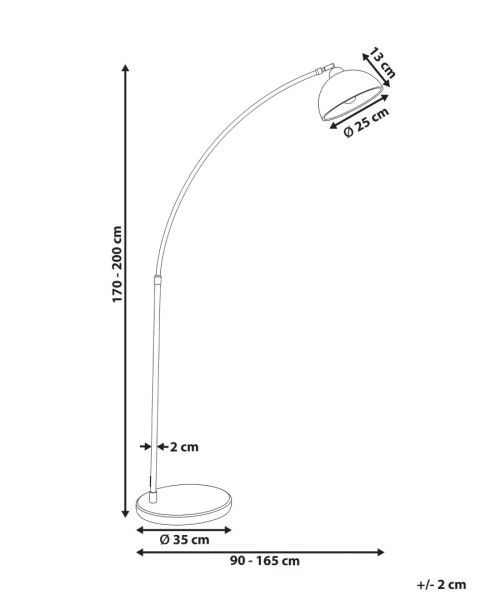 Lampa podłogowa CAGAYAN Metal Biały
