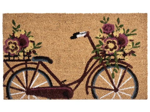 Wycieraczka AVAK Naturalny 45 x 75 cm Rower Włókno kokosowe