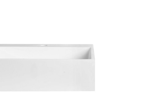 Umywalka podwieszana CUSCO Biały 150 x 48 cm Tworzywo mineralne