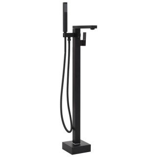  Bateria wolnostojąca do wanny, czarna, stal nierdzewna, 90 cm Lumarko!