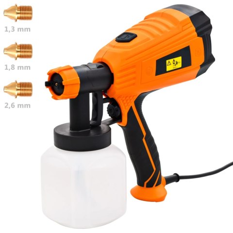  Elektryczny pistolet natryskowy z 3 dyszami, 500 W, 800 ml  Lumarko!
