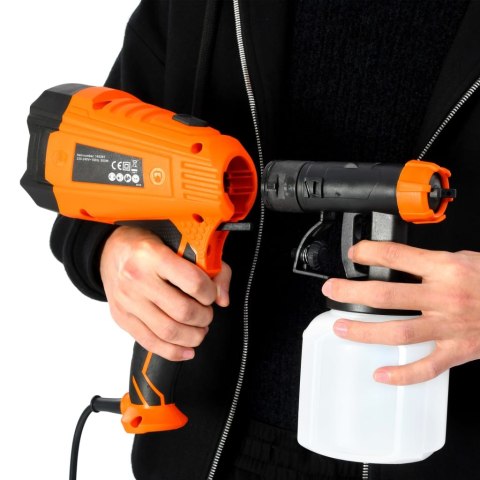  Elektryczny pistolet natryskowy z 3 dyszami, 500 W, 800 ml  Lumarko!
