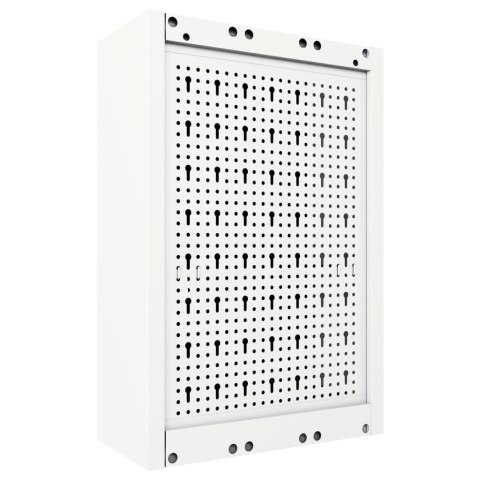  Ścienna szafka narzędziowa, metalowa, szaro-czarna Lumarko!