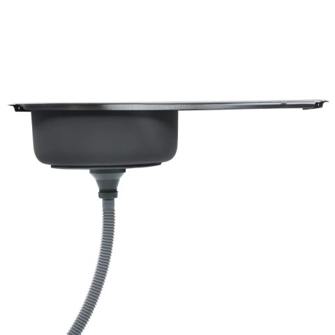  Zlewozmywak kuchenny z sitkiem i syfonem, stal nierdzewna Lumarko!