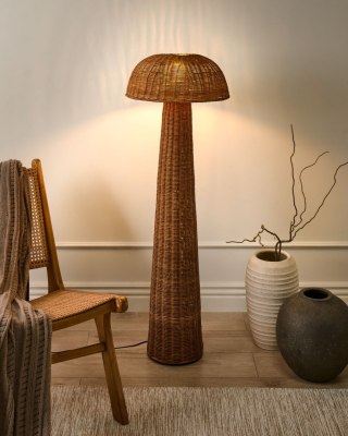 Lampa podłogowa ALERO Rattan Naturalny