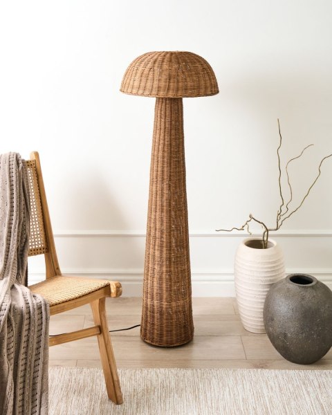 Lampa podłogowa ALERO Rattan Naturalny
