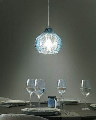 Lampa wisząca KEILA Szkło Niebieski