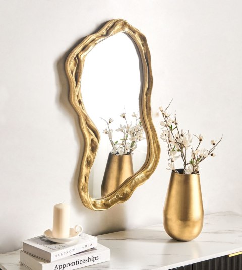 Lustro ścienne SERY 38 cm 75 cm Złoty
