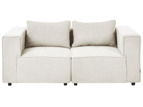 Sofa modułowa dla 2 osób AXEBO Złamana biel Boucle