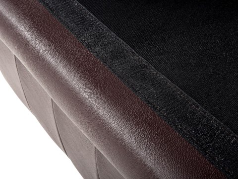 Komplet wypoczynkowy dla 4 osób CHESTERFIELD Skóra naturalna Brązowy