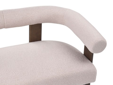 Sofa dla 2 osób ILBRO Boucle Ciemny brąz/ beżowy