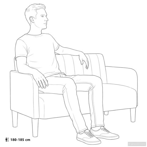  Sofa dwuosobowa Ciemnoszara 109 cm Aksamit Lumarko! Lumarko!