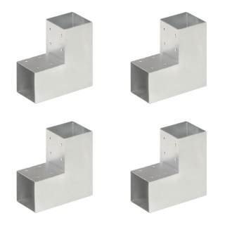  Łączniki w kształcie L, 4 szt., galwanizowany metal, 91x91 mm Lumarko!