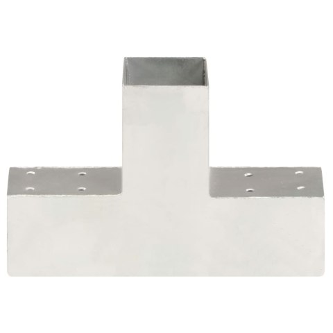  Łączniki w kształcie T, 4 szt., galwanizowany metal, 71x71 mm Lumarko!