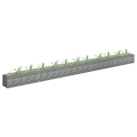  Podwyższona donica gabionowa, galwanizowana stal, 450x30x30 cm Lumarko!