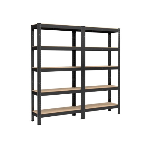 Półki magazynowe , półki do dużych obciążeń, zestaw 2 szt., półki piwniczne, 180 x 90 x 40 cm, nośność do 875 kg, półki, półki w