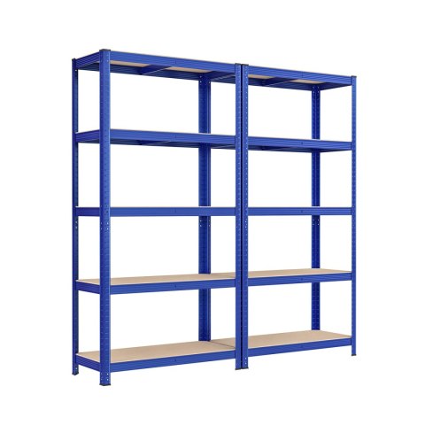 Półki magazynowe , półki do dużych obciążeń, zestaw 2 szt., półki piwniczne, 180 x 90 x 40 cm, nośność do 875 kg, półki, półki w
