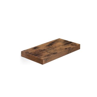 Pływająca półka na książki i dekoracje, Biały, 40x20x3,8 cm