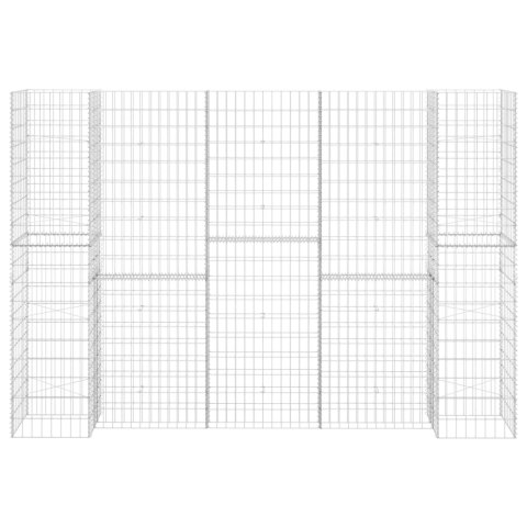  Donica gabionowa w kształcie H, drut stalowy, 260x40x180 cm Lumarko!