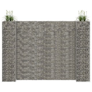  Donica gabionowa w kształcie H, drut stalowy, 260x40x200 cm Lumarko!