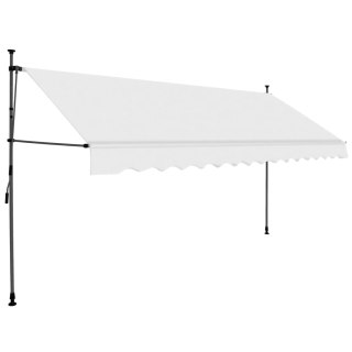  Ręcznie zwijana markiza z LED, 350 cm, kremowa Lumarko!