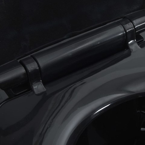  Wysoka toaleta bez kołnierza, ciche zamykanie, ceramika, czarna Lumarko!