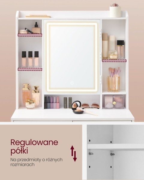 Toaletka z lustrem LED