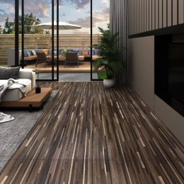 Lumarko Panele podłogowe PVC, 5,02m², 2mm, samoprzylepne, brązowe paski
