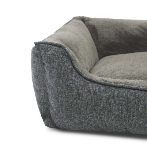 Legowisko Dla Psa, Legowisko Dla Zwierząt O Wyglądzie Lnu, Rozkładana Sofa Dla Psa Z Podwyższonymi Krawędziami, Antypoślizgowe D