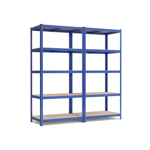 Półki magazynowe , półki do dużych obciążeń, zestaw 2 szt., półki piwniczne, 180 x 90 x 40 cm, nośność do 875 kg, półki, półki w