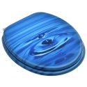  Deska klozetowa, MDF, niebieski motyw z kroplą wody Lumarko!