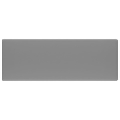  Kwadratowa umywalka z przelewem, matowa jasnoszara, 41x41 cm Lumarko!