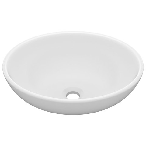  Luksusowa, owalna umywalka, matowa biel, 40x33 cm, ceramiczna Lumarko!