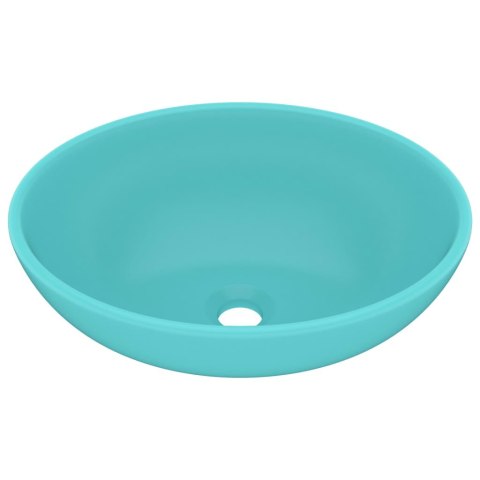  Luksusowa, owalna umywalka, matowa jasna zieleń, 40x33 cm Lumarko!
