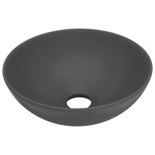  Umywalka łazienkowa, ceramiczna, ciemnoszara, okrągła Lumarko!