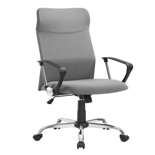 Ergonomiczne krzesło biurowe z wyściełanym siedziskiem, Szary