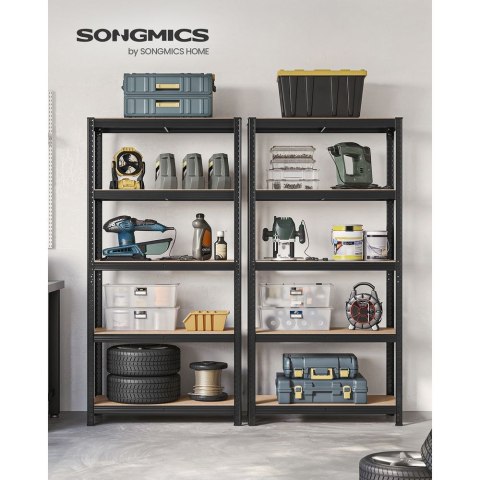 Półki magazynowe , półki do dużych obciążeń, zestaw 2 szt., półki piwniczne, 180 x 90 x 40 cm, nośność do 875 kg, półki, półki w