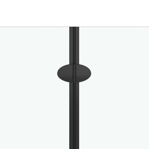  Składany parawan nawannowy, 2 panele, ESG, 95 x 140 cm, czarny Lumarko!