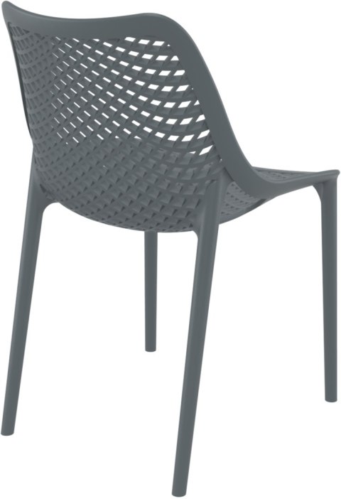 Hoker barowy Air ciemnoszary z tworzywa, 44 cm wysokości siedziska