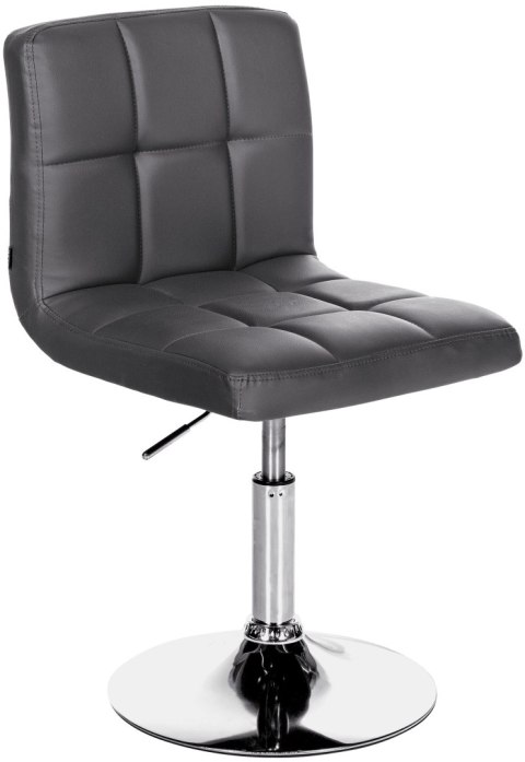 Hoker barowy Palma Lounger V2 ekoskóra czarny