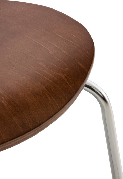 Krzesło biurowe Diego brązowe 2 sztuki, ergonomiczne, metalowe