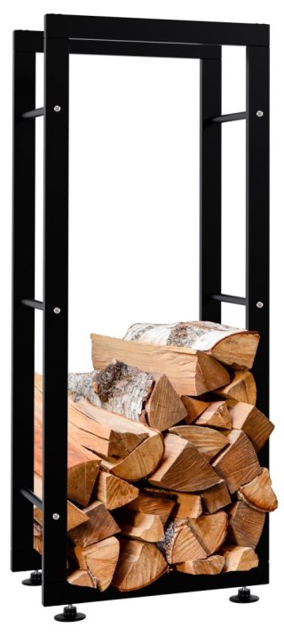 Stojak na drewno Keri V2 czarny 25x40x100