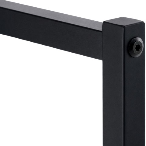 Wieszak na ubrania Melva 120x38x120 cm czarny metalowy