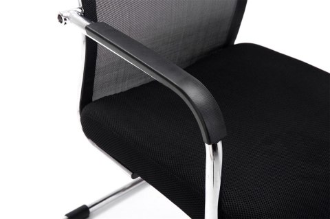 Krzesło konferencyjne Brenda V2 czarne z ergonomicznym siedziskiem