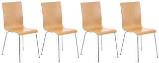 Krzesło konferencyjne Pepe 4 sztuki natura ergonomiczne