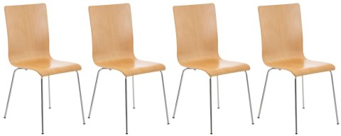 Krzesło konferencyjne Pepe 4 sztuki natura ergonomiczne
