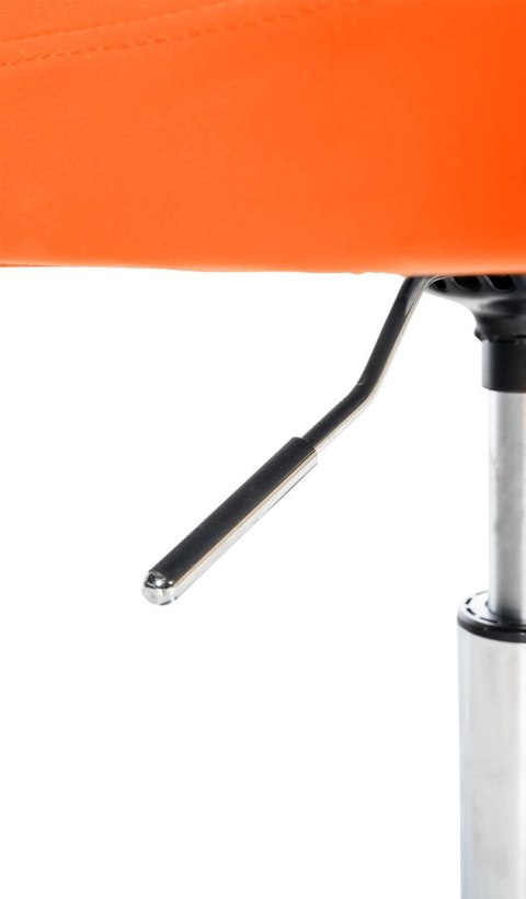 Hoker barowy Palma Lounger V2 ekoskóra pomarańczowy