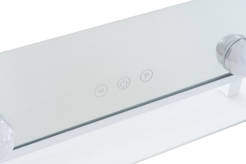 Lustro kosmetyczne Majuro z oświetleniem LED białe